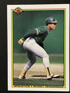 Rickey Henderson 1990 Bowman # 457