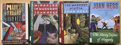 Lot of 4 Joan Hess: Madness in Maggody~ Miracles~ Militia~ Wives (Arly Hanks) HC - Image 1 of 2