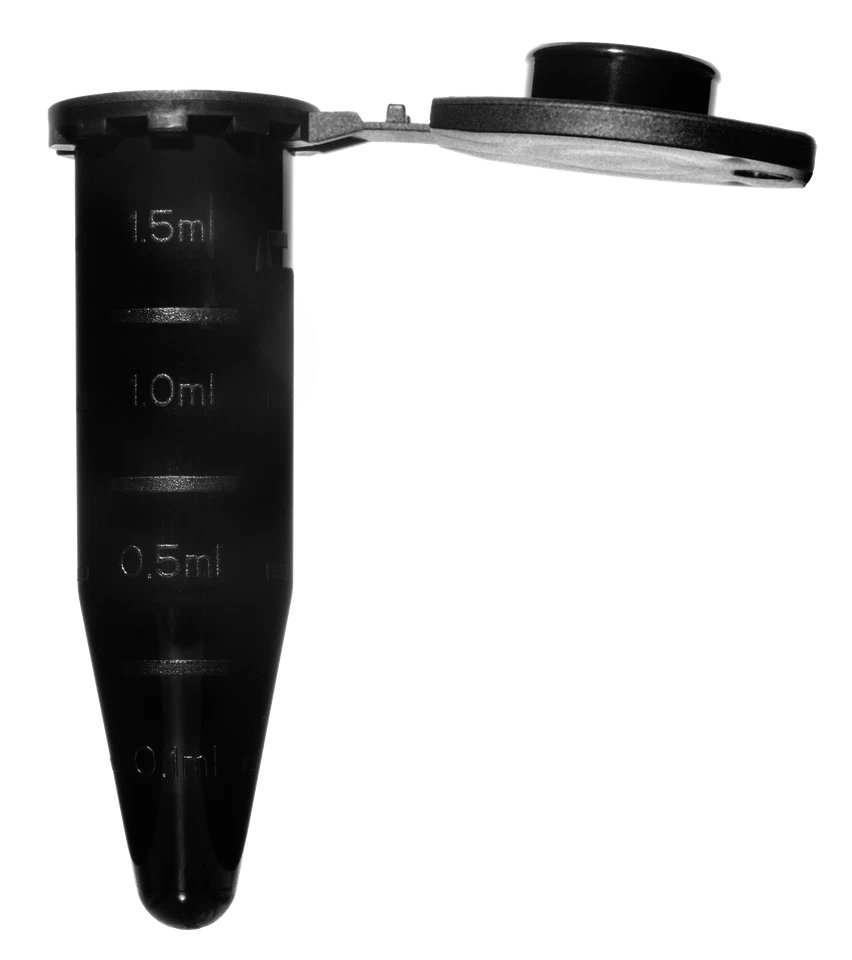 AHN BIOTECHNOLOGIE Mikroröhrchen / Reaktionsgefäße 1,5 mL 500 tubes Schwarz Reaktionsröhrchen
