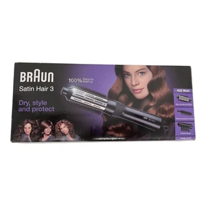 Braun Satin Hair 3 Warmluft-Lockenbürste - AS 330 - schwarz - inkl. 3 Aufsätzen - Bild 1 von 13