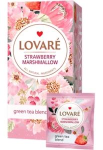 LOVARE "MALVAVISCO FRESA" Té Verde 24 Bolsas de Té Hechas en Ucrania - Imagen 1 de 1