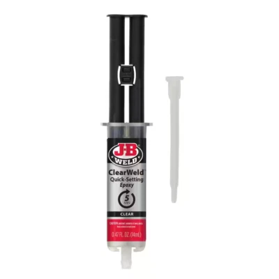 BRANDED JB Weld 50114 ClearWeld Quick Setting Epoxy, Clear 0.47 oz.
