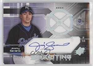 2004 SPx SPx Auto Rookie Jerseys /799 Jimmy Serrano #162 Rookie Auto RC