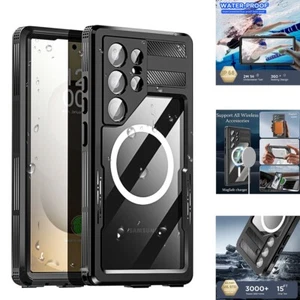 For Samsung Galaxy S25 S24 Ultra Case MagSafe Magnet Waterproof Shockproof Cover - Picture 1 of 19