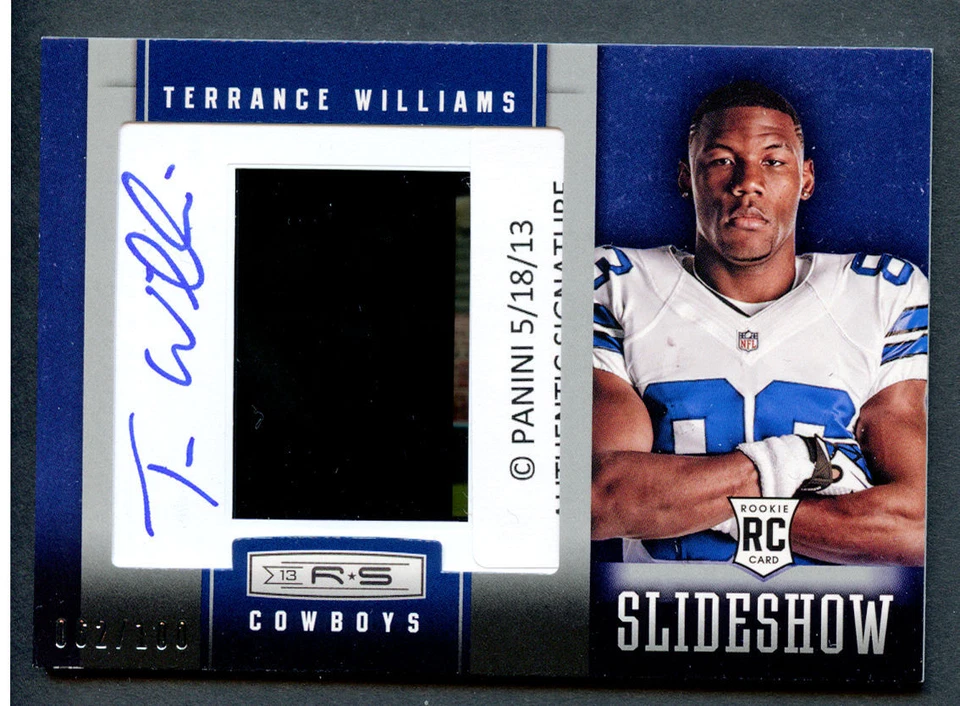 Terrance Williams #35 autografado 2013 Panini Rookies & Stars Slideshow 62/100 - Imagem 1 de 1