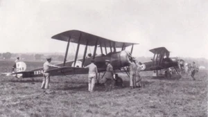 Avro-504K Fotografia 12X24 Aerei Vintage Prima Guerra Mondiale - Foto 1 di 1