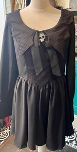 Mini Vestido Gótico Cuello Ala Murciélago Dark In Love - Talla L - Imagen 1 de 12