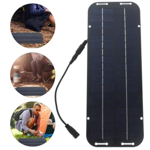 Solarpanel Flexibles Solar Batterie Ladegerät für Zuhause Camping Outdoor 30W 5V USA - Bild 1 von 12