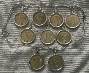 The Beatles Double Sided Pendant Necklace (9) FIRST COME FIRST CHOICE ! 1/sale - Picture 1 of 6