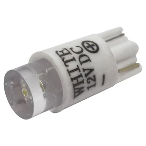 Lampadina LED bianca 12v 10mm T10 base cuneo per pulsanti arcade - MAME, JAMMA - Foto 1 di 1