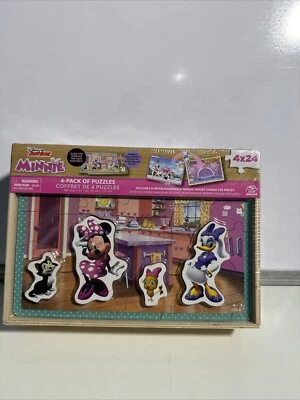 Spin Master Disney Minnie Mouse Kids' Wood Puzzle Set - 4pk - Image 1 of 4