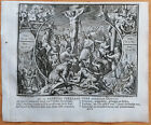 Crucification (B)  - Original Engraving Romeyn de Hooghe Bible - 1729