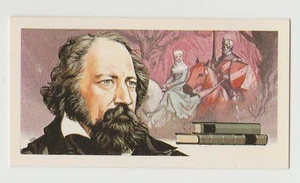 Original 1960s UK Trade Card - British Poet Laureate Alfred Lord Tennyson - Picture 1 of 1