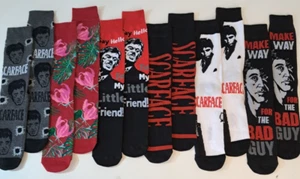 Scarface Socks Men's Casual Crew Socks 6 Pairs Mens Size 8-12 Bioworld NEW - Picture 1 of 5