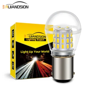 BA15D 39SMD Marine Boat RV LED Interior Light Bulb 1076 1142 1004 Warm White 12V - Picture 1 of 8