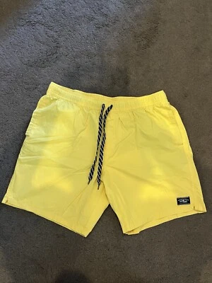 Vonzipper Yellow Casual Walk Beach Swim Shorts Men's W36" with Pockets - image 1 of 3