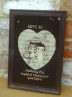Vintage 1970s Framed  Kim Casali 'love Is' Cartoon Characters Mirrored Picture