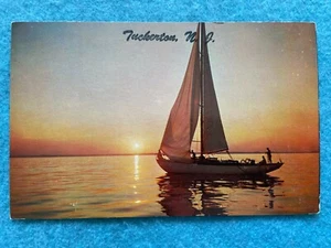 Postal vintage de un velero, Tuckerton, Nueva Jersey - Imagen 1 de 2