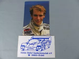 CARTE pilote automobile Stefan BELLOF MAREDO MOTORSPORT 1984 + autocollant A14 - Bild 1 von 5