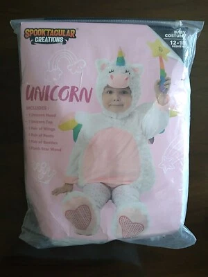 Unicorn Costume 12-18 Months Baby Infant Toddler Pastel Costume HalloweenCosplay - Image 1 of 4