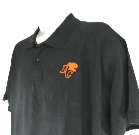 BC LIONS CFL Football Sideline Coach Polo/Golf Shirt Men's Size Large Cover