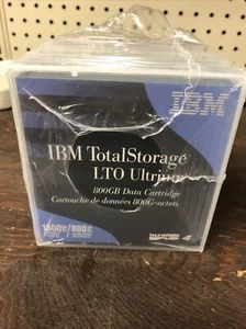 IBM Total Storage LTO Ultrium 800GB Data Cartridge - New/Old Stock Item Set Of 3 - Picture 1 of 4