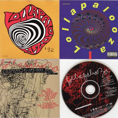 LOLLAPALOOZA 92 PROMO SAMPLER CD LOT OF 3 GREEN DAY BREEDERS LUSH Pearl Jam L7 Foto 1 de 4