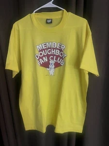 Vintage 1987 gelbes Pillsbury Doughboy Fan Club Mitglied T-Shirt in XLarge - Bild 1 von 5