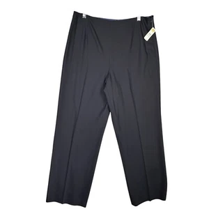 Vintage Talbots Dress Pants Women's Size 14 Black Wool Blend Career Work NWT - Picture 1 of 12