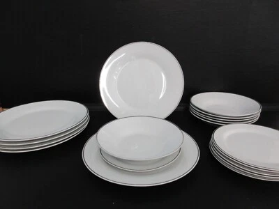 Juego de vajilla vintage Studio Platinum GIBSON DESIGNS blanco Studio Platinum s/6 Foto 1 de 4