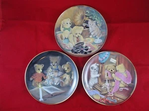 Set of 3 Franklin Mint Sue Willis Limited Edition Collector Plates "Story Hour" - Bild 1 von 9