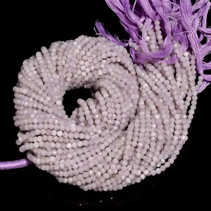 Natural Lavender Quartz Gemstone Rondelle Faceted Beads 3X3 mm Strand 13" GB-283 - Picture 1 of 2