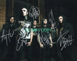 Motionless in White band SIGNED 8x10 photo REPRINT Chris Motionless #1 RP - Picture 1 of 1