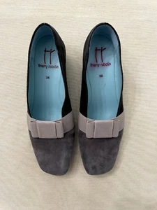 Thierry Rabotin  Women's Gray/Taupe Wedge Heel Size 38 (US8), New in Box - Picture 1 of 5