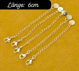 Kette Verlängerung Erweiterung Karabiner Sterlingsilber 925 - Bild 1 von 1