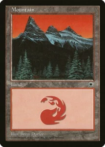 Mountain (D) Portal HEAVILY PLD Basic Land MAGIC THE GATHERING MTG CARD ABUGames - Picture 1 of 1