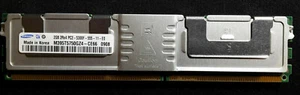 SAMSUNG M395T5750GZ4 - CE66 Memoria ECC 2 GB (1x2GB) 2Rx4 PC2-5300F DDR2-667MHz - Foto 1 di 4
