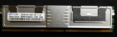 SAMSUNG M395T5750GZ4 - CE66 Memoria ECC 2 GB (1x2GB) 2Rx4 PC2-5300F DDR2-667MHz - Immagine 1 di 4
