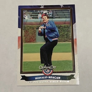 2011 Topps Opening Day Presidential First Pitch Ronald Reagan #PFP-4 Card - Picture 1 of 2