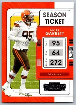 2021 Panini Contenders Ticket Myles Garrett Cleveland Browns #23 - Image 1 of 2