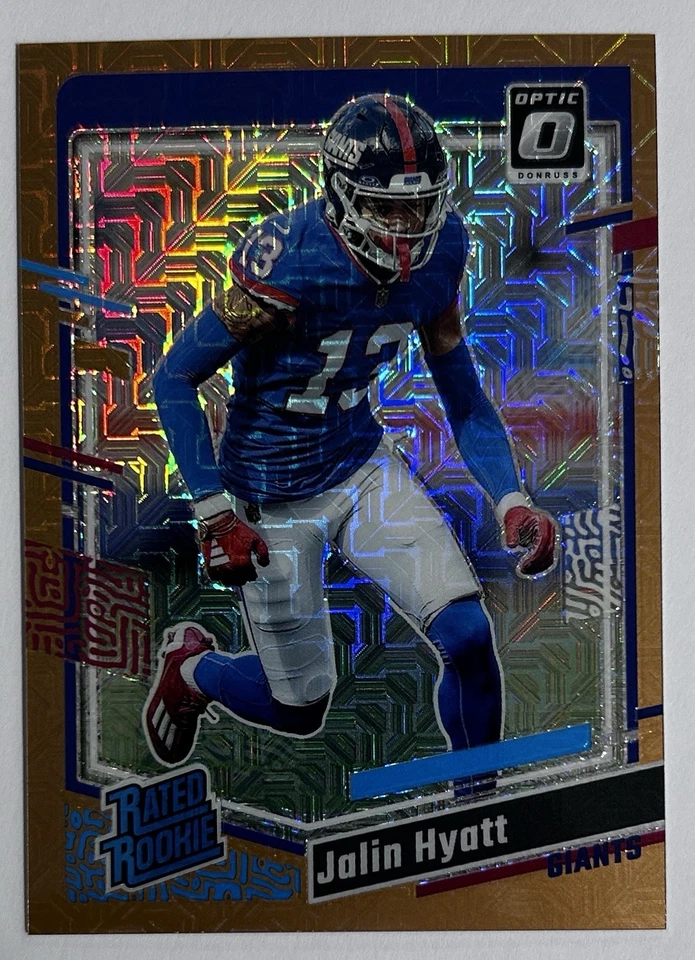 2023 Donruss Optic Jalin Hyatt Bronze Mojo Rated Rookie /35 #279 New York Giants - Image 1 of 2