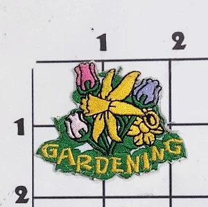 Gardening Patch Embroidered Iron On Upcycle Embellishment Cosplay - Picture 1 of 1