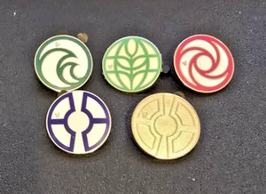 2015 Disney EPCOT Center Logos Hidden Mickey Pins with Chaser (5 total pins) - Picture 1 of 2