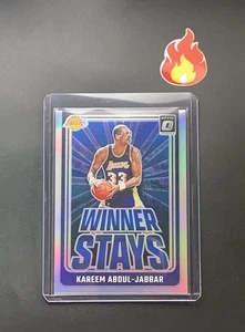 2024-25 Donruss Optic - Kareem Abdul Jabbar Winner Stays Silver Holo Prizm #14 - Bild 1 von 2
