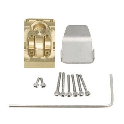 Brass Diff Cover w/ Guard Plate For 1/24 Axial SCX24 AXI00001 AXI00002 AXI90081 - Image 1 of 4