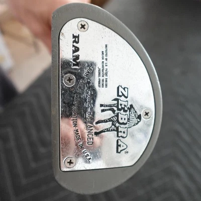 Vintage RAM Zebra Face Balanced Putter 32.5" Golf Club RH USA Made Golf Pride - Image 1 of 4