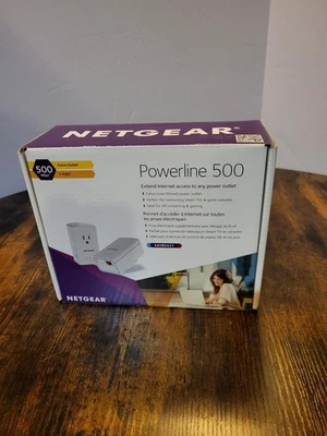 NETGEAR Powerline 500 1-Port Extra Outlet Essentials Edition StarterKit XAVB5421 - Image 1 of 4