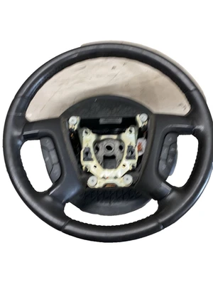 09-14 CHEVY TAHOE Steering Wheel W/ ACCESSORY CONTROL BLACK 22947799 25853084 - Image 1 of 4