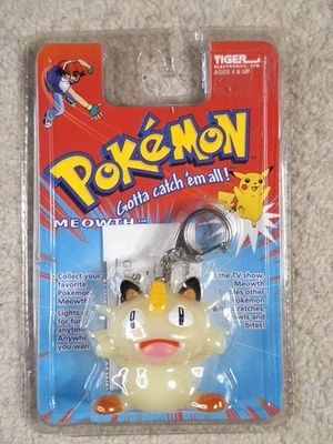 Vintage Pokemon Meowth #52 Light Up Keychain Tiger Electronics - Sealed - Image 1 of 4