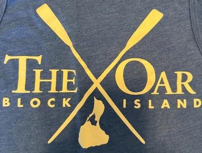 "The Oar Block Island by Bella Canvas Royal Blue tank top Medium - Image 1 of 4
